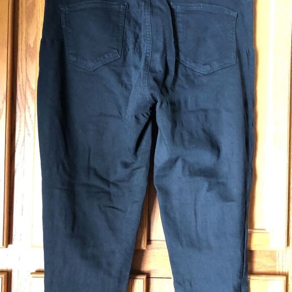 Paige Verdugo Ultra Skinny Jeans Black Eclipse Destructed Distressed Size 32 - Picture 7 of 12